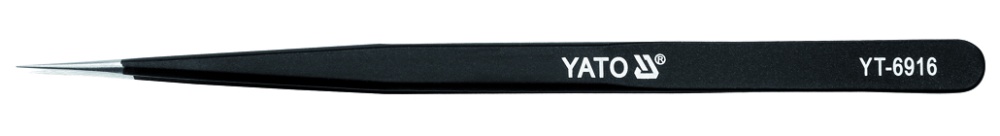 Pincetas tiesus antistatinis | 140 mm (YT-6916)