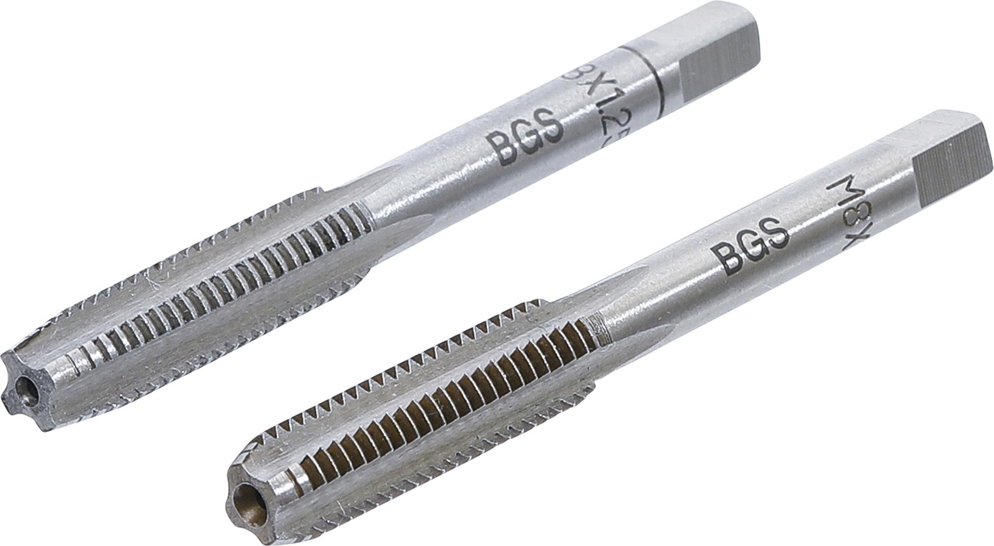Sriegikliai | pirmas ir galutinis sriegimas | M8 x 1.25 | 2 vnt. (M8X1.25-B)