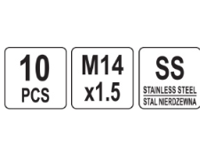 Vieliniai indėklai sriegiui | Helikoliai | M14X1,5 mm | 10 vnt. (YT-176871)