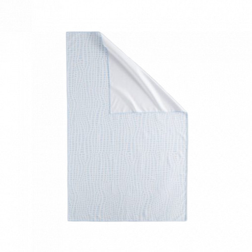 Norwex Beach Towel Paplūdimio rankšluostis su krepšeliu, White with Blue Squares