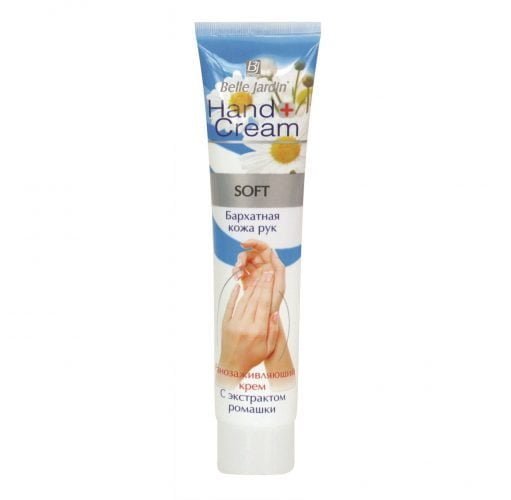 Minkštinamasis rankų kremas su ramunėlių ekstraktu BELLE JARDIN HAND CREAM SOFT,125 ml