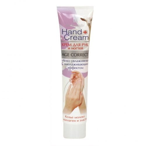 Jauninamasis rankų kremas su ožkų pienu BELLE JARDIN HAND CREAM AGE CORRECT, 125 ml