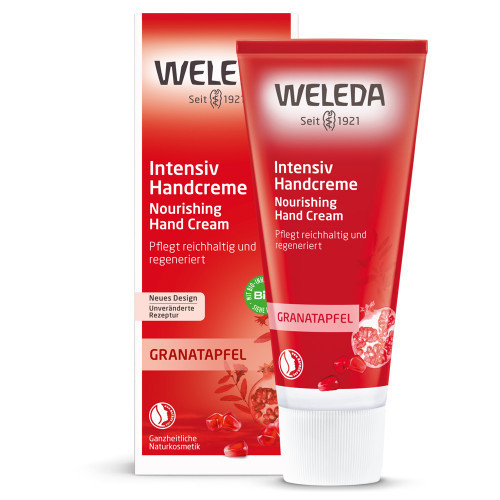 Weleda Pomegranate Nourishing Hand Cream Regeneruojamasis rankų kremas su granatais, 50ml