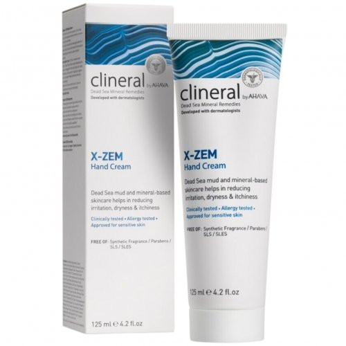 Ahava Clineral X-Zem Hand Cream Rankų kremas su Negyvosios jūros mineralais, 125ml