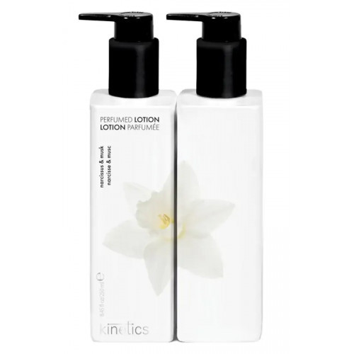 Kinetics Hand & Body Lotion Narcissus & Musk Parfumuotas losjonas rankoms ir kūnui su narcizais ir muskusu, 250ml