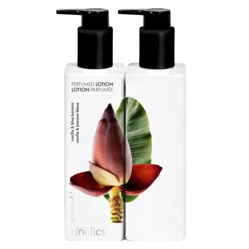 Kinetics Hand & Body Lotion Vanilla & Blue Banana Parfumuotas losjonas rankoms ir kūnui su vanile ir mėlynuoju bananu, 250ml