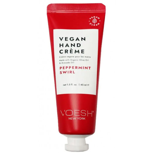 VOESH Vegan Hand Creme Peppermint Swirl Rankų kremas, pipirmėčių kvapo, 45ml