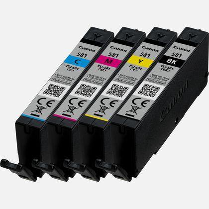 Rašalinė Canon Multipack Ink Cartridges  CLI-581  Ink Cartridges  Black, Cyan, Magenta, Yellow