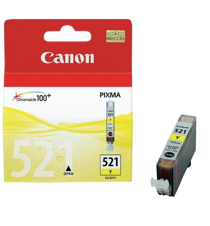 Rašalinė CANON CLI-521Y, geltona