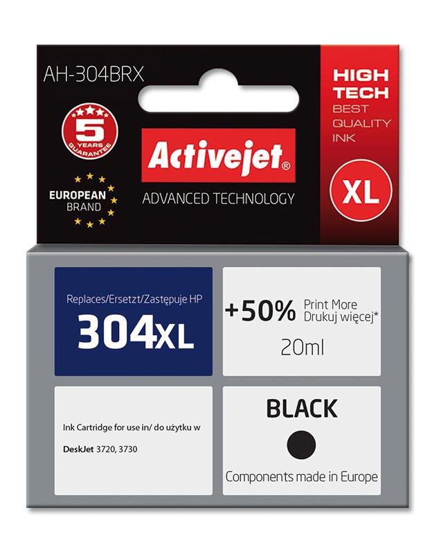 Rašalinė ACJ HP 304XL, juoda 20ml