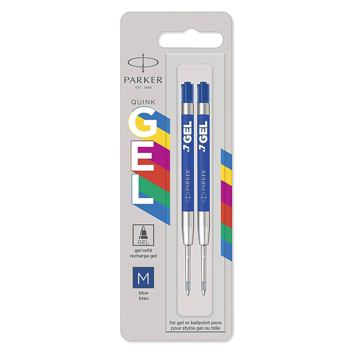 Parker tušinuko papildymas Economy Gel (M) mėlynas 2 vnt. - 2136210