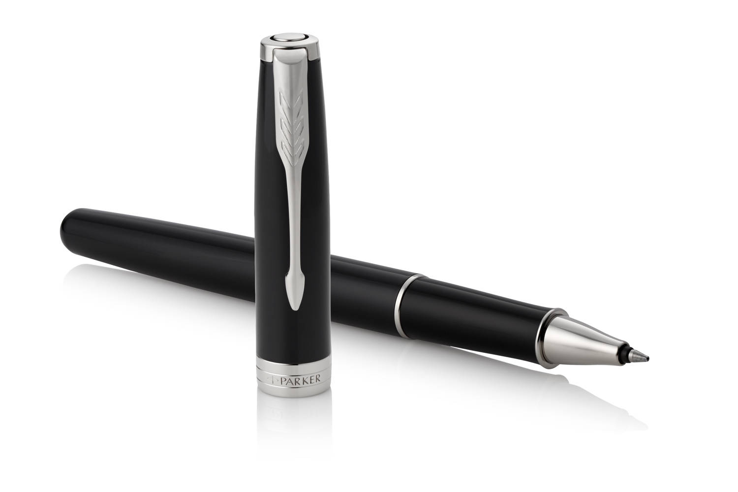 Tušinukas su dangteliu Parker Sonnet Black Lacquer CT - 1931501