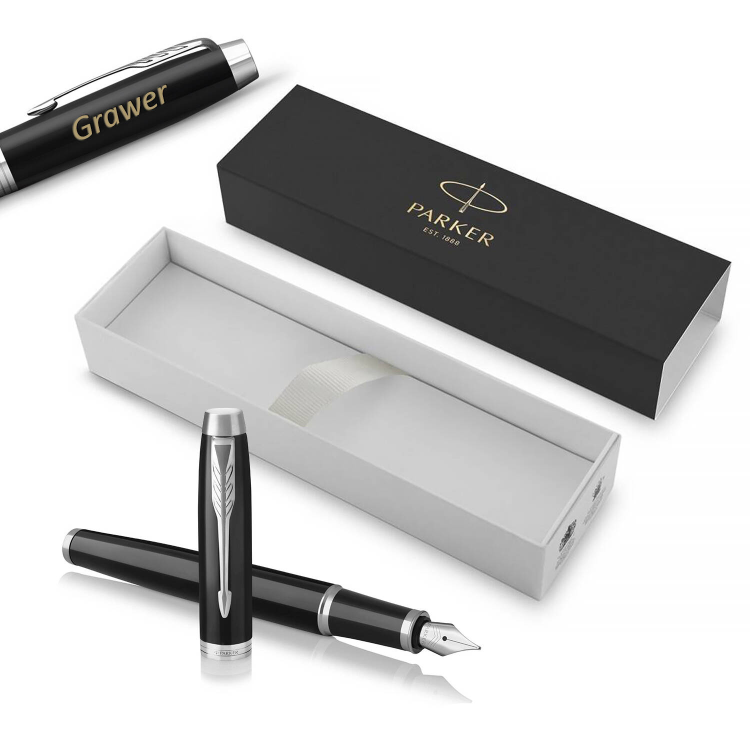 Parker IM Black CT (M) Plunksnakotis su graviravimu