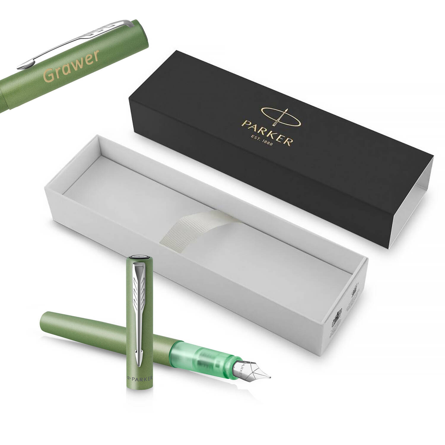 Parker Vector XL Green (M) Plunksnakotis su graviravimu