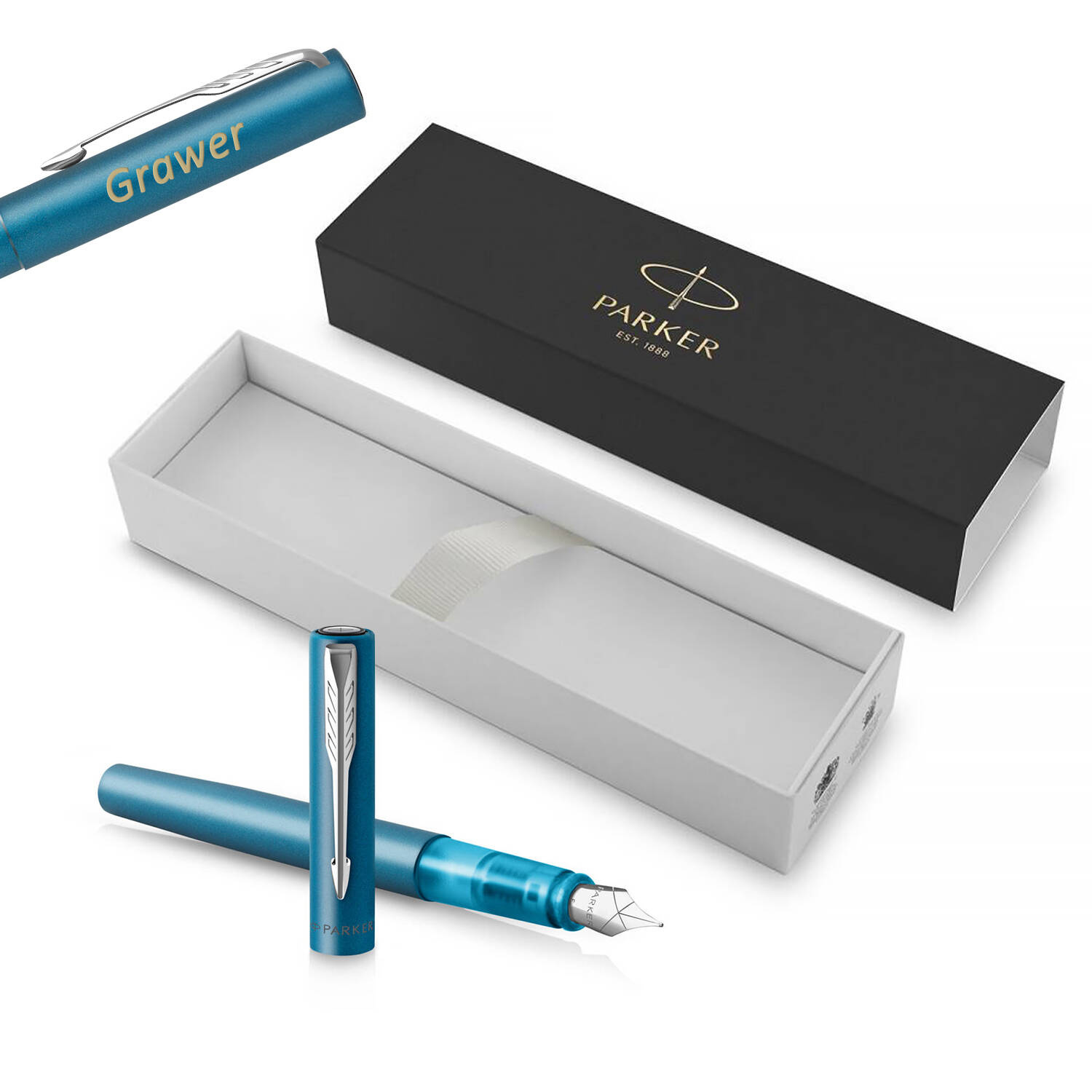 Parker Vector XL Teal (M) Plunksnakotis su graviravimu