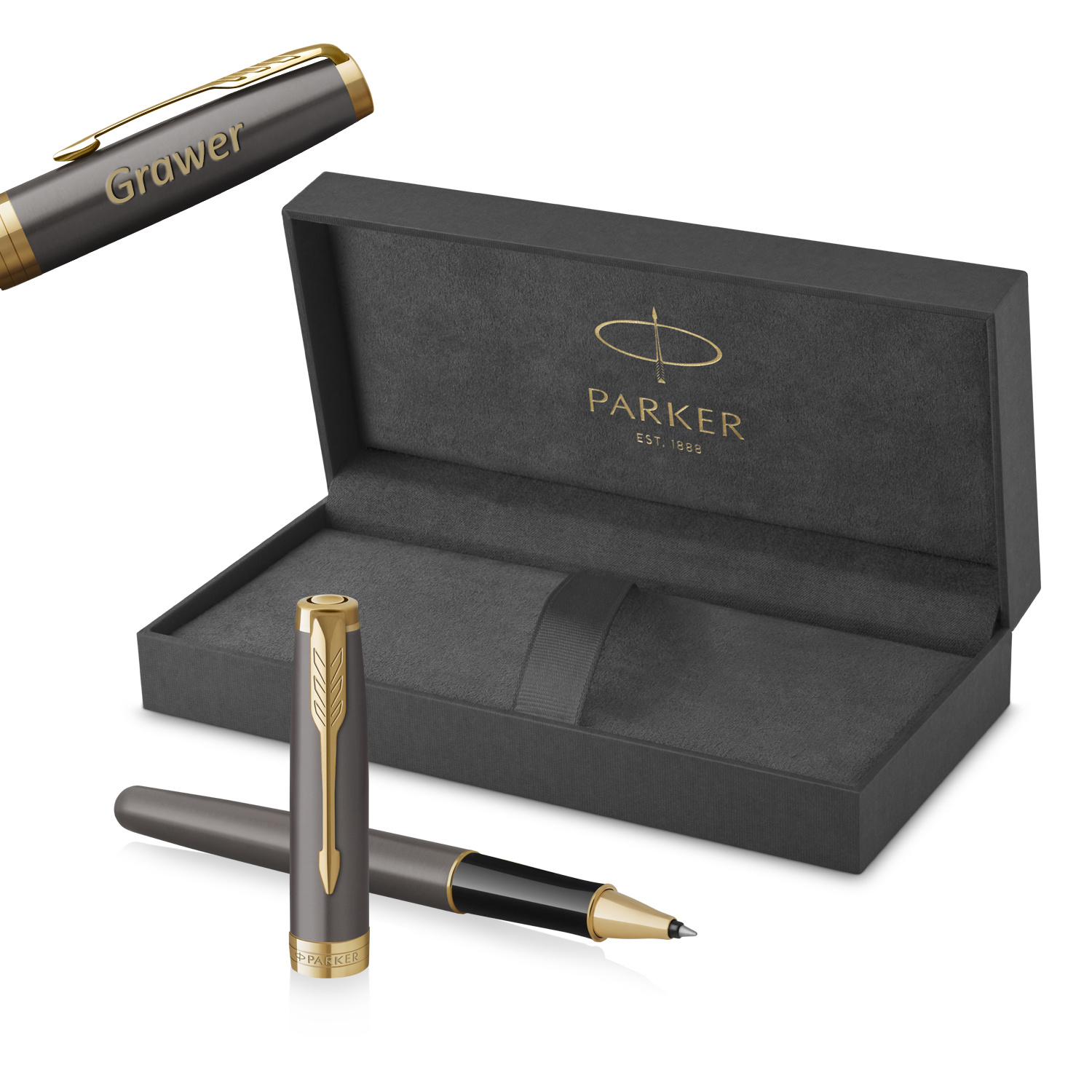 Parker Sonnet Core Grey GT Rašiklis su graviravimu