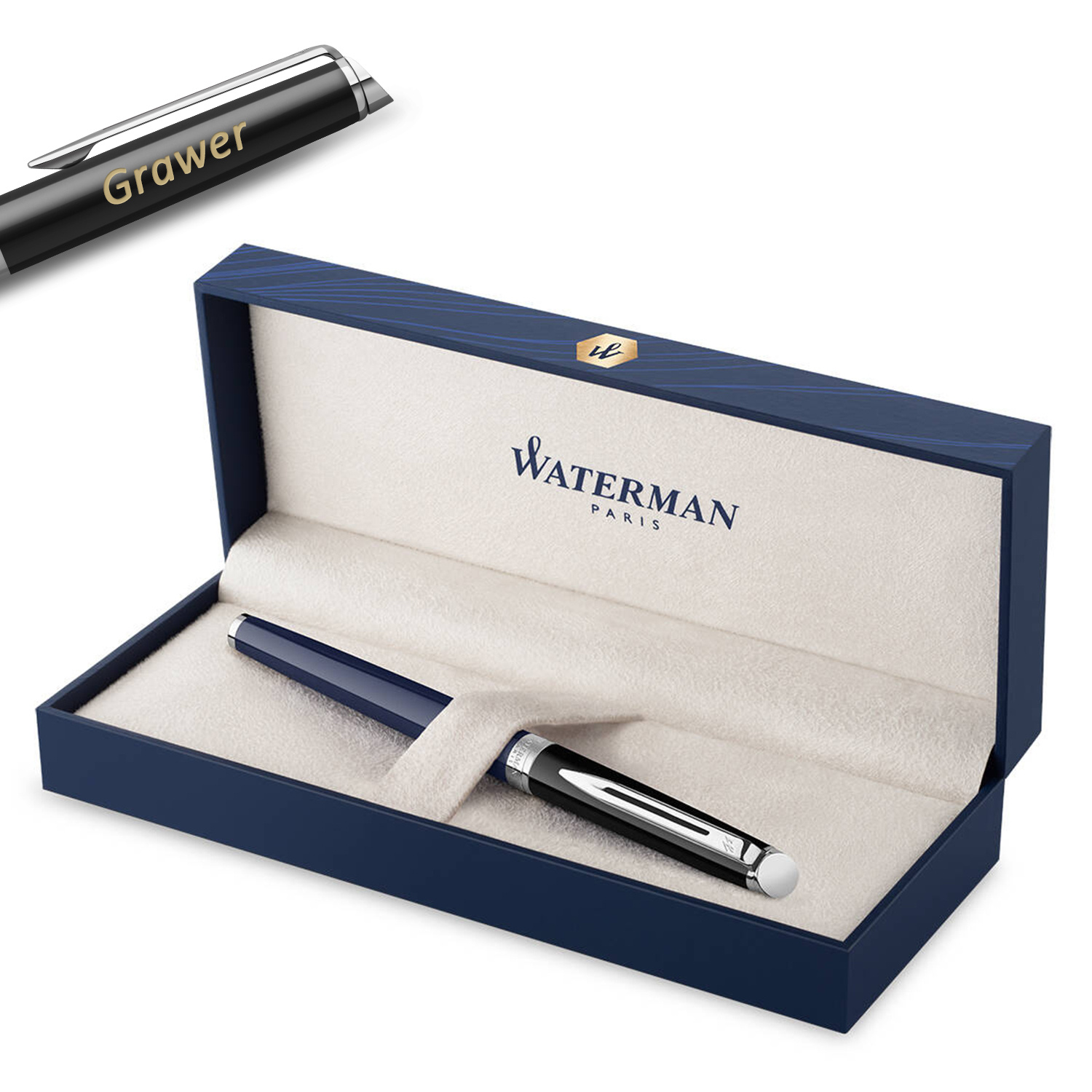 Waterman Hémisphère Black-Blue Rašiklis su graviravimu