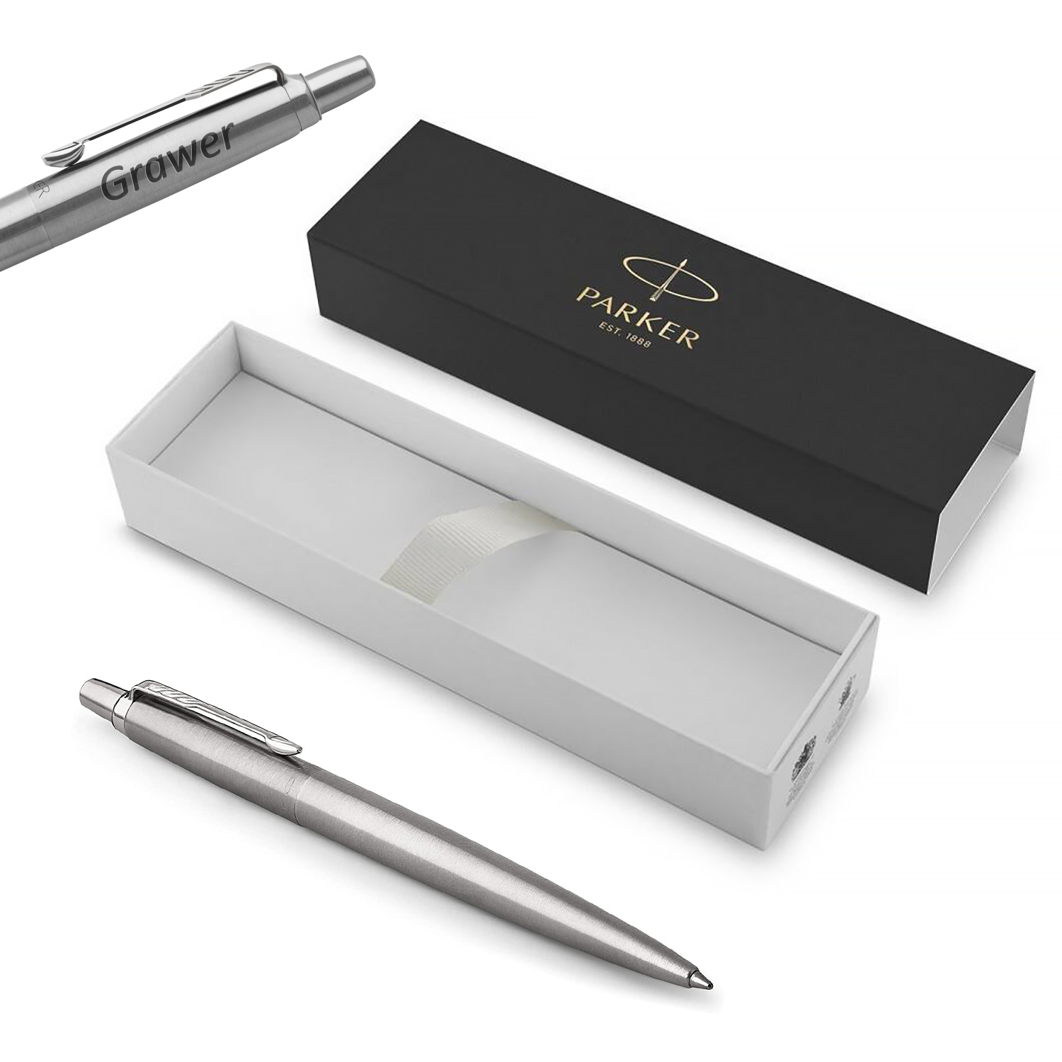Parker Jotter Stainless Steel CT Tušinukas su graviravimu