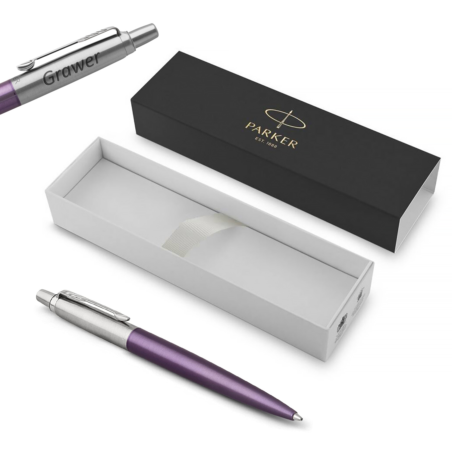 Parker Jotter Victoria Violet CT Tušinukas su graviravimu