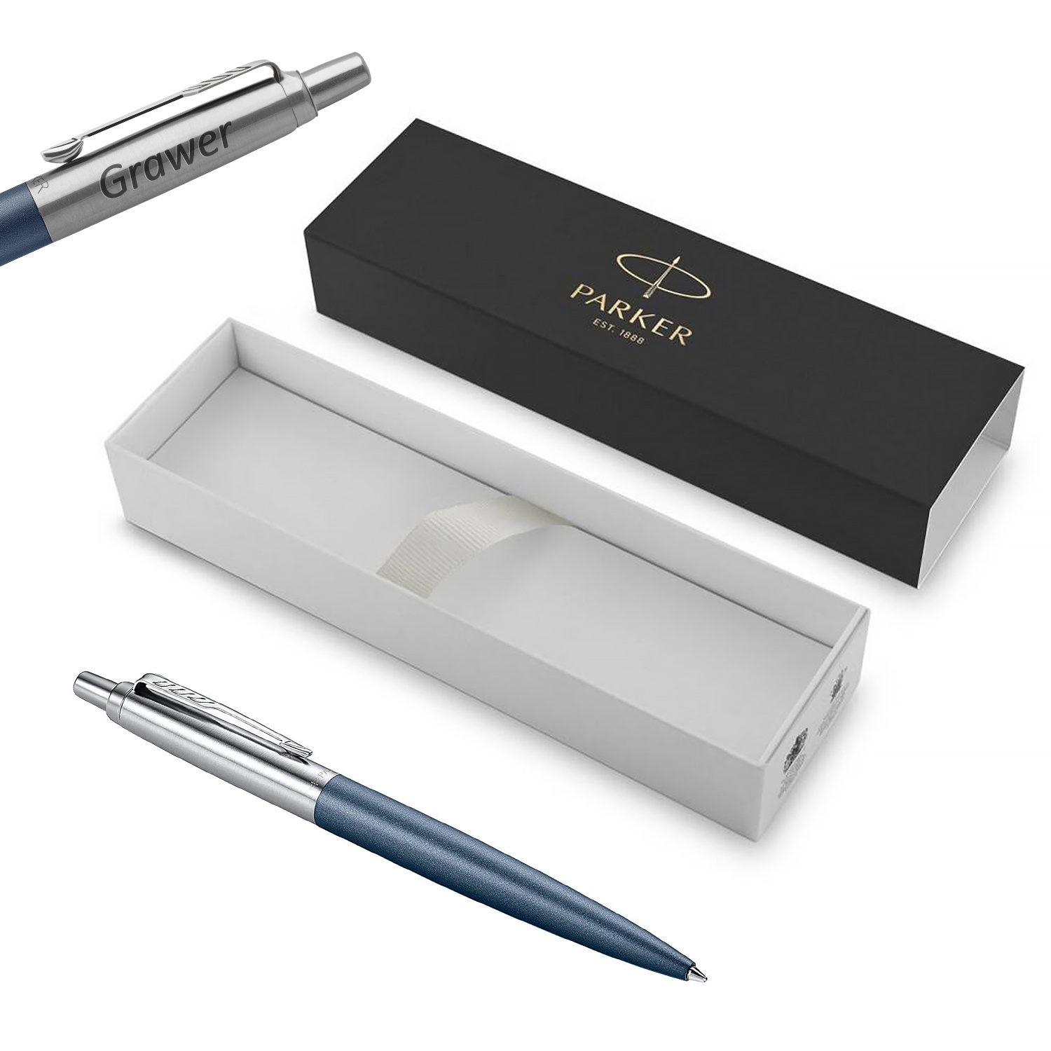 Parker Jotter XL Primrose Matte Blue Tušinukas su graviravimu