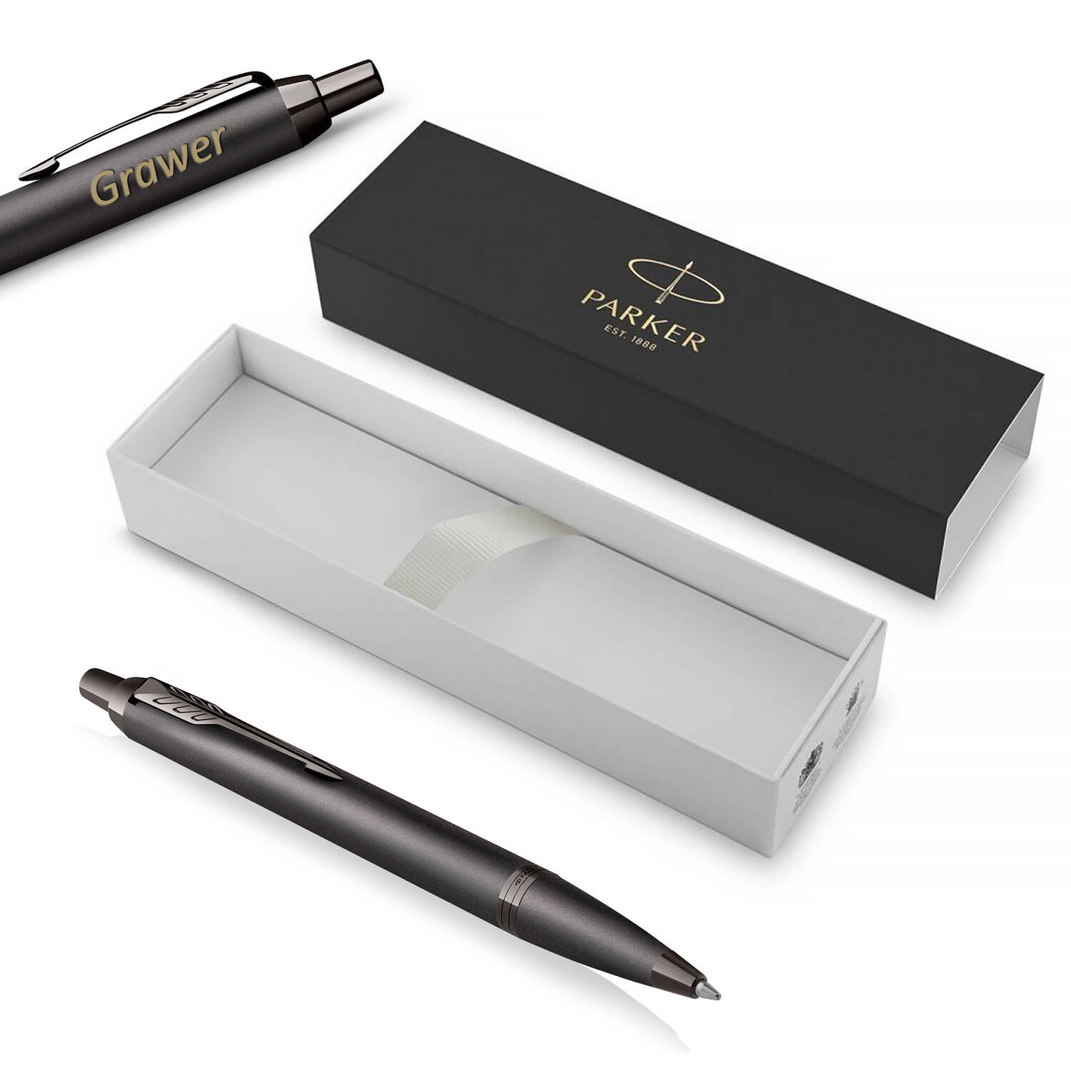 Parker IM Monochrome Bronze Tušinukas su graviravimu