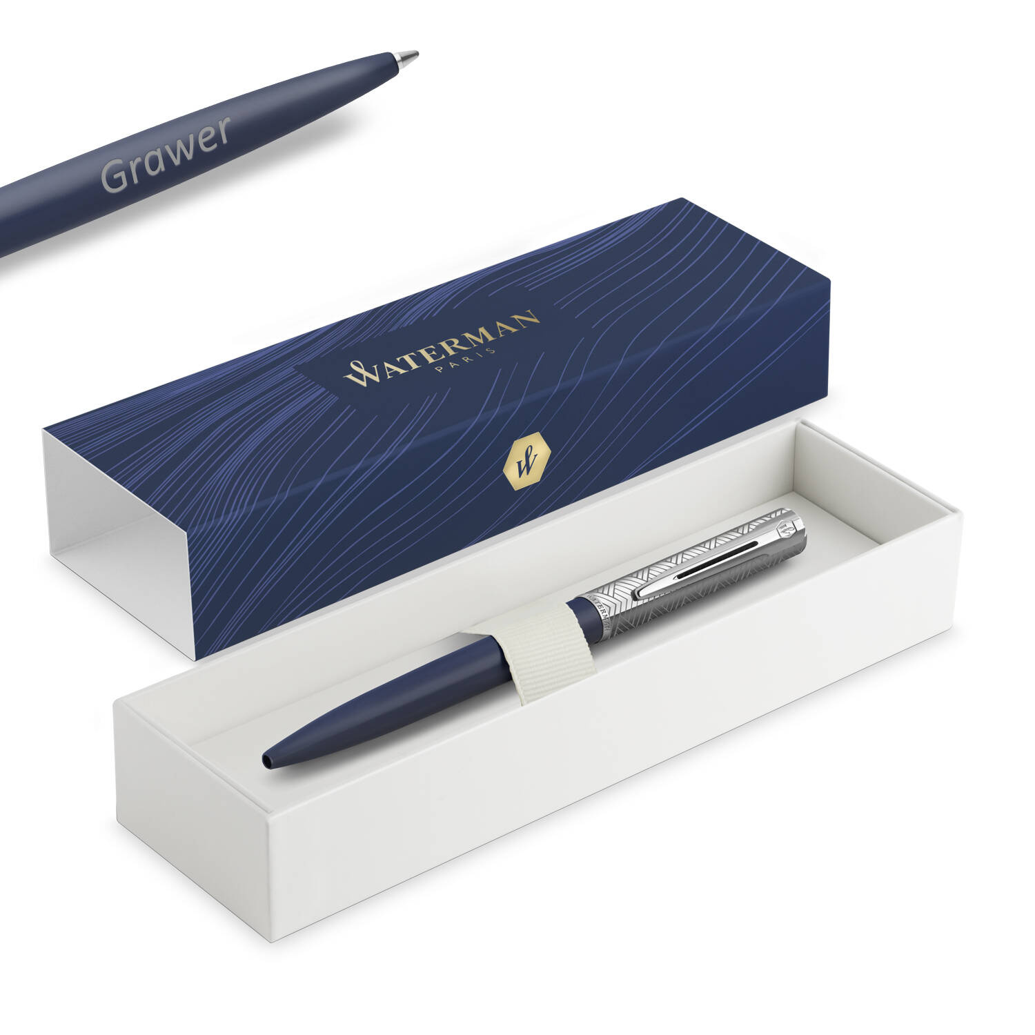 Waterman Allure Deluxe Blue Tušinukas su graviravimu