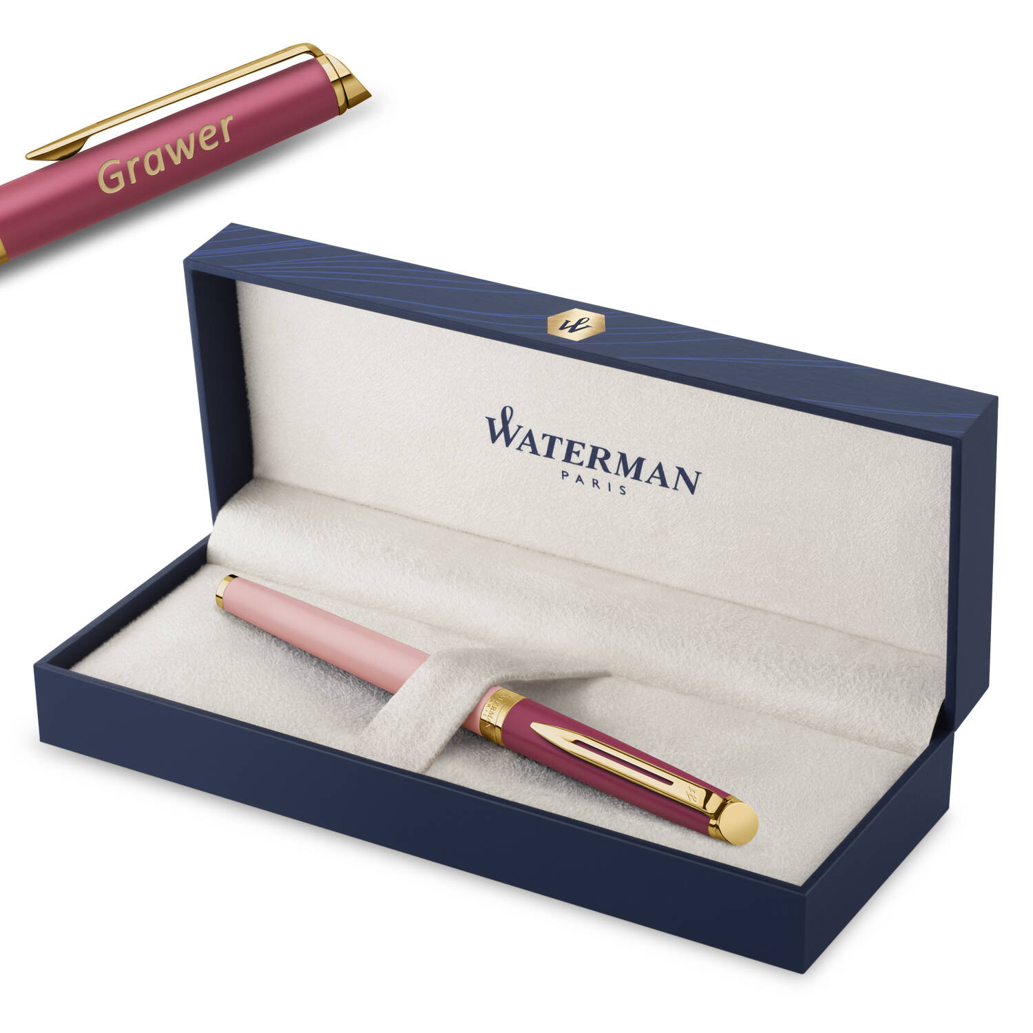 Waterman Hémisphère Color-Block Pink (F) Plunksnakotis su graviravimu