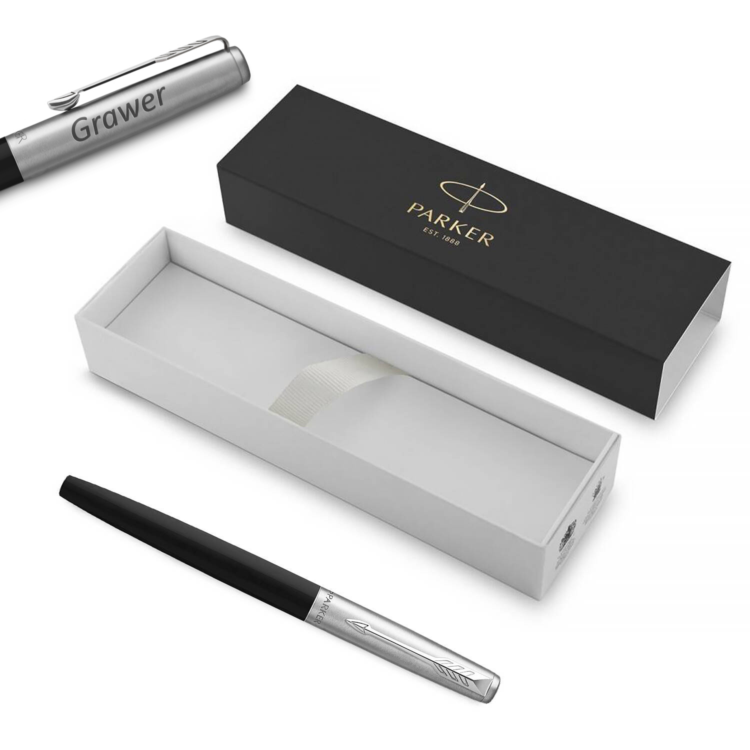 Parker Jotter Originals Black (M) Plunksnakotis su graviravimu