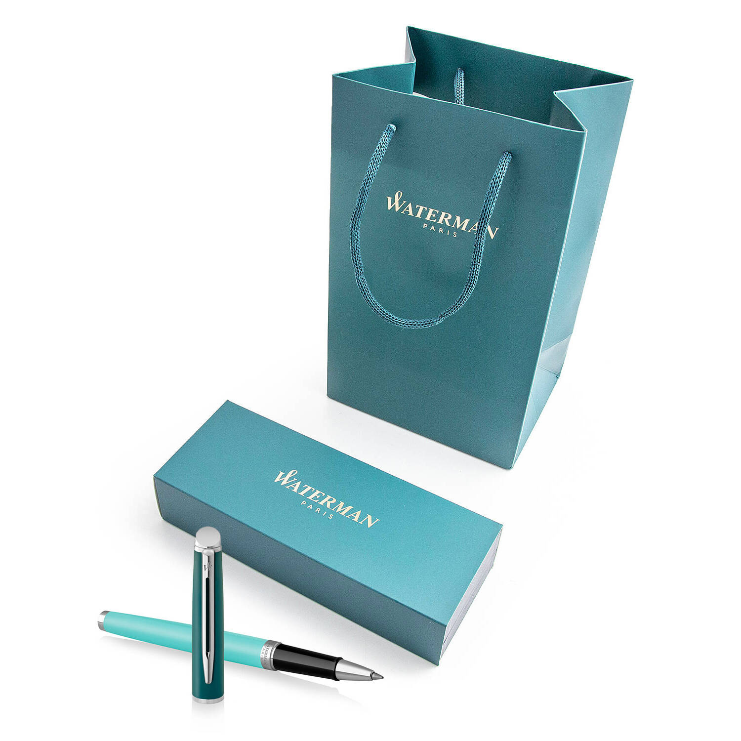 Waterman Hémisphère Color-Block Green CT rašiklis su maišeliu