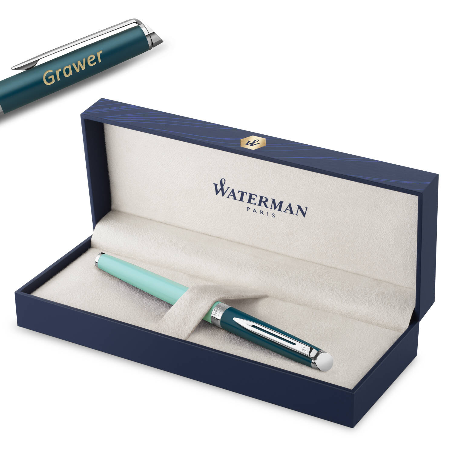 Waterman Hémisphère Color-Block Green CT Rašiklis su graviravimu