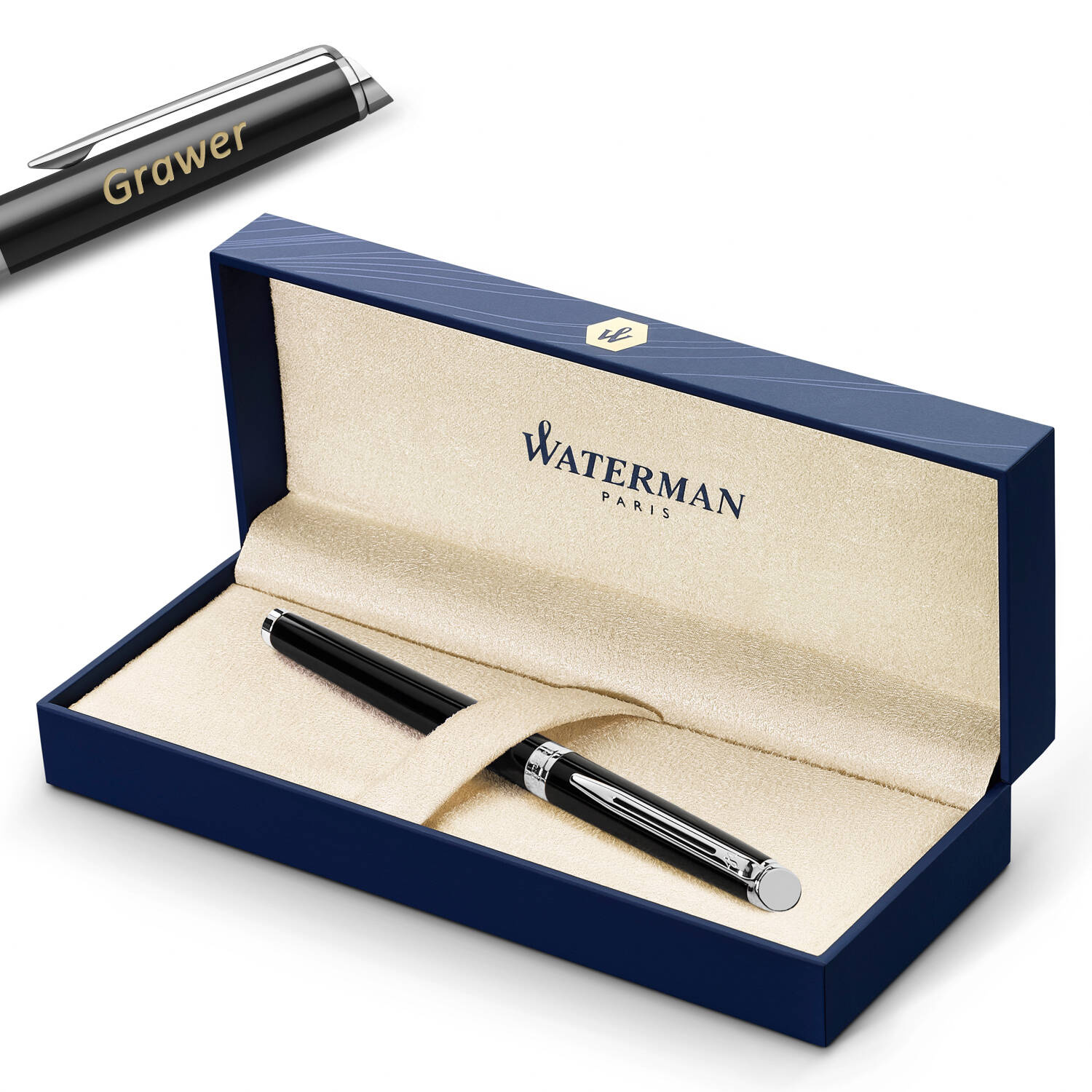 Waterman Hémisphère Black CT (M) Plunksnakotis su graviravimu