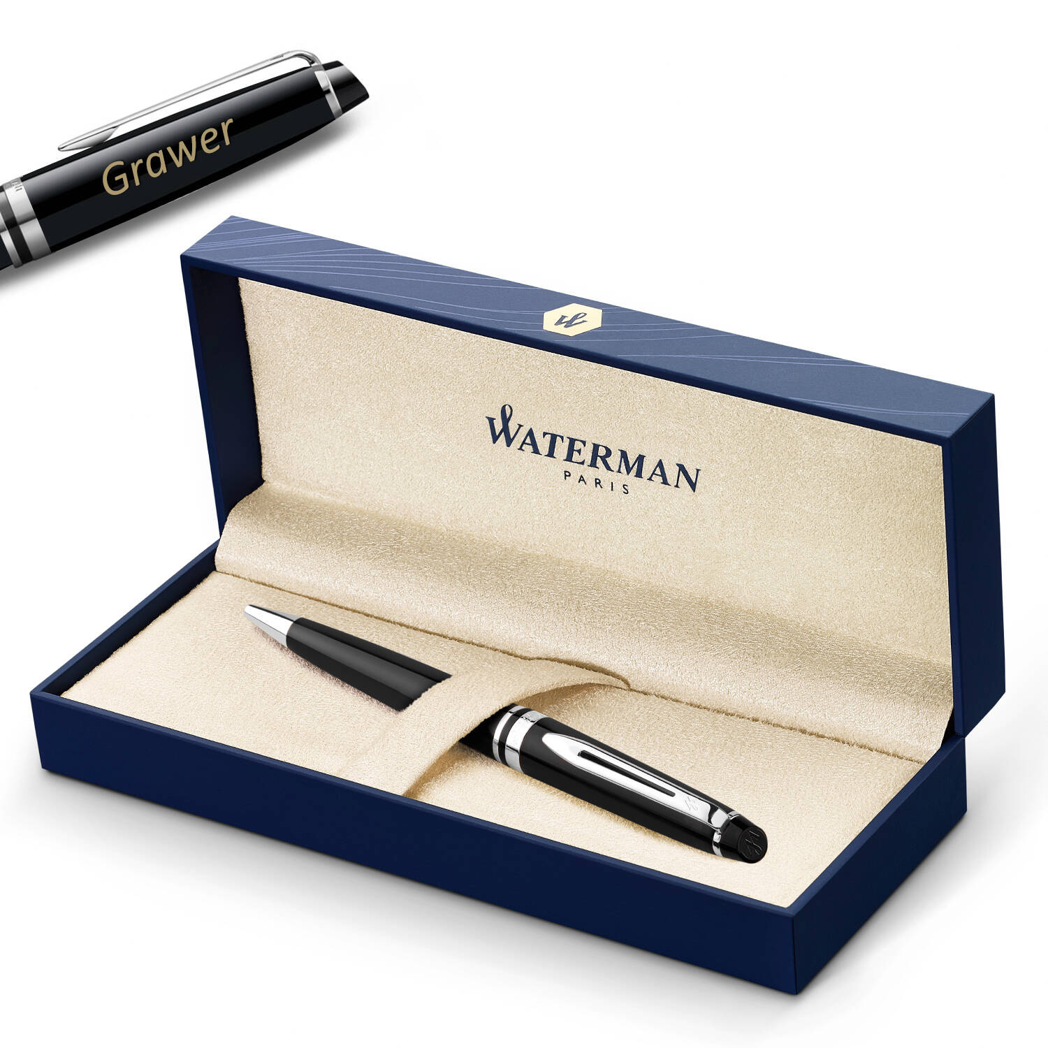Waterman Expert Laka Black CT Tušinukas su graviravimu
