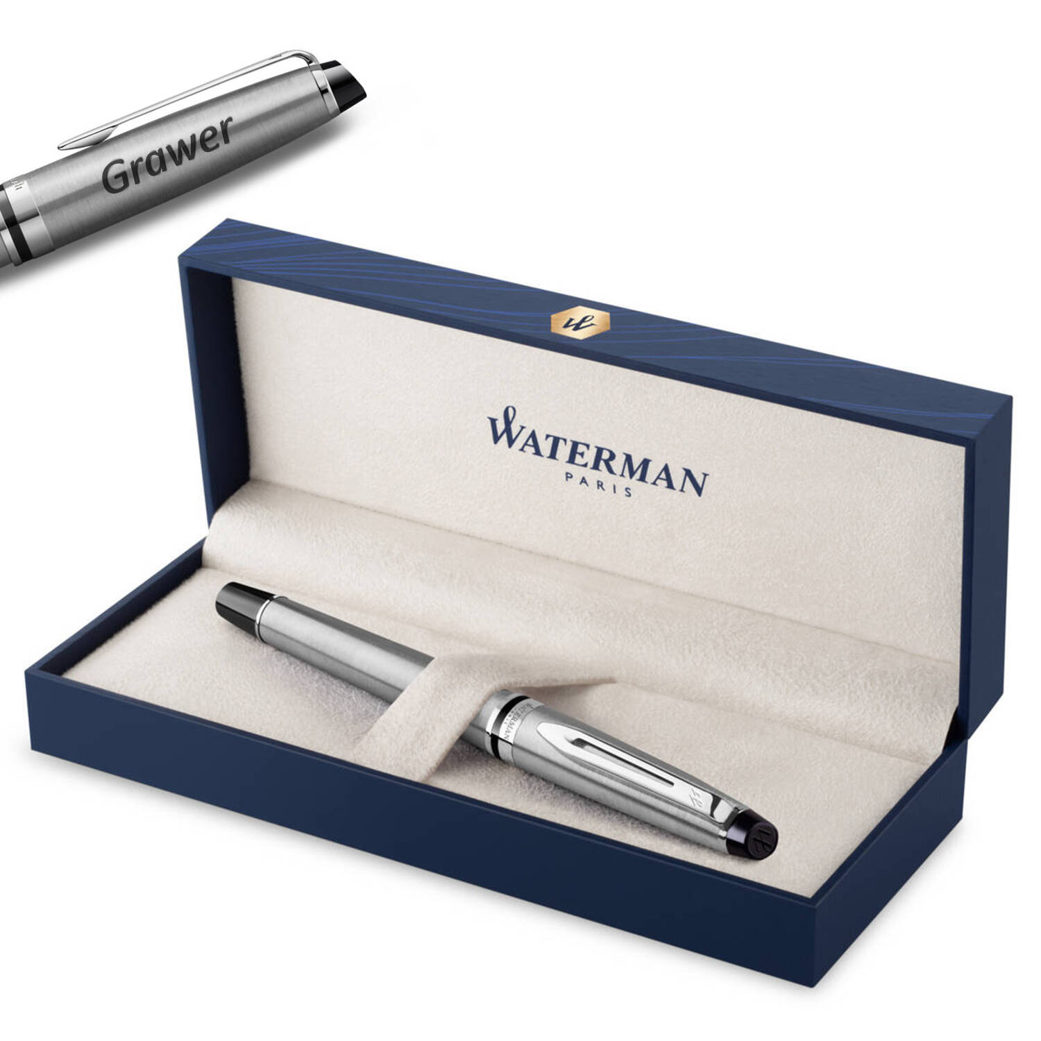 Waterman Expert Steel CT Plunksnakotis su graviravimu