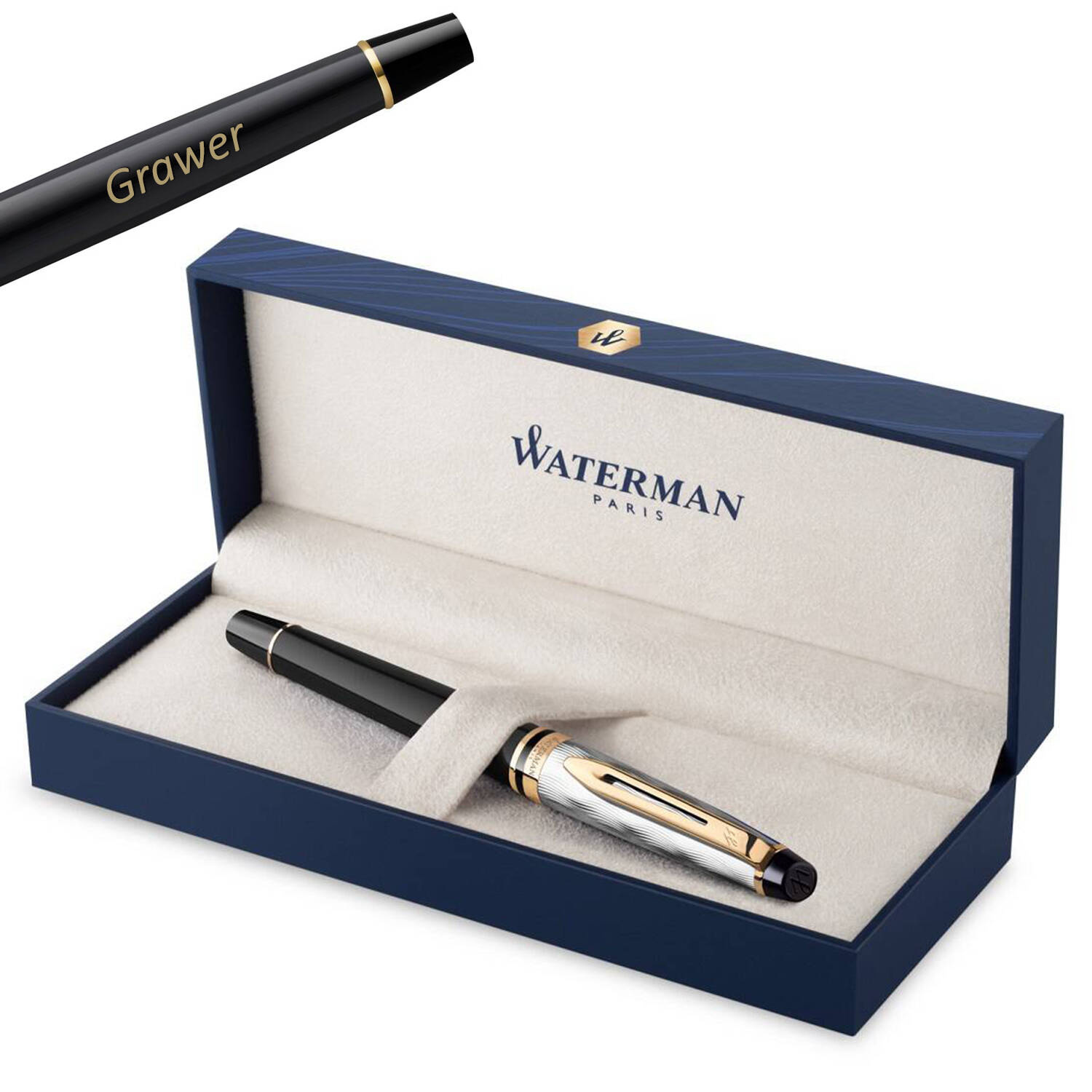 Waterman Expert Reflets De Paris Plunksnakotis su graviravimu