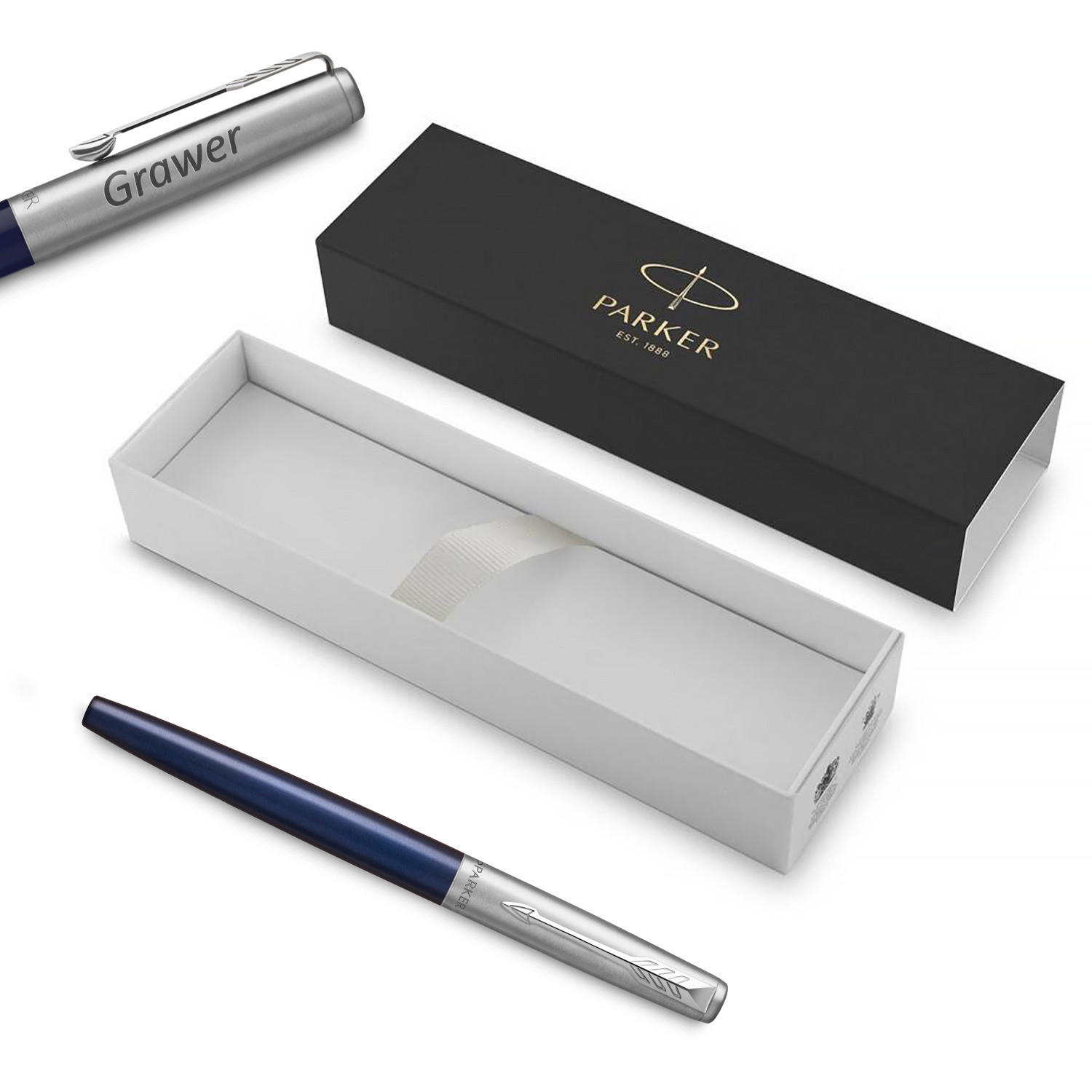 Parker Jotter Royal Blue CT (M) Plunksnakotis su graviravimu