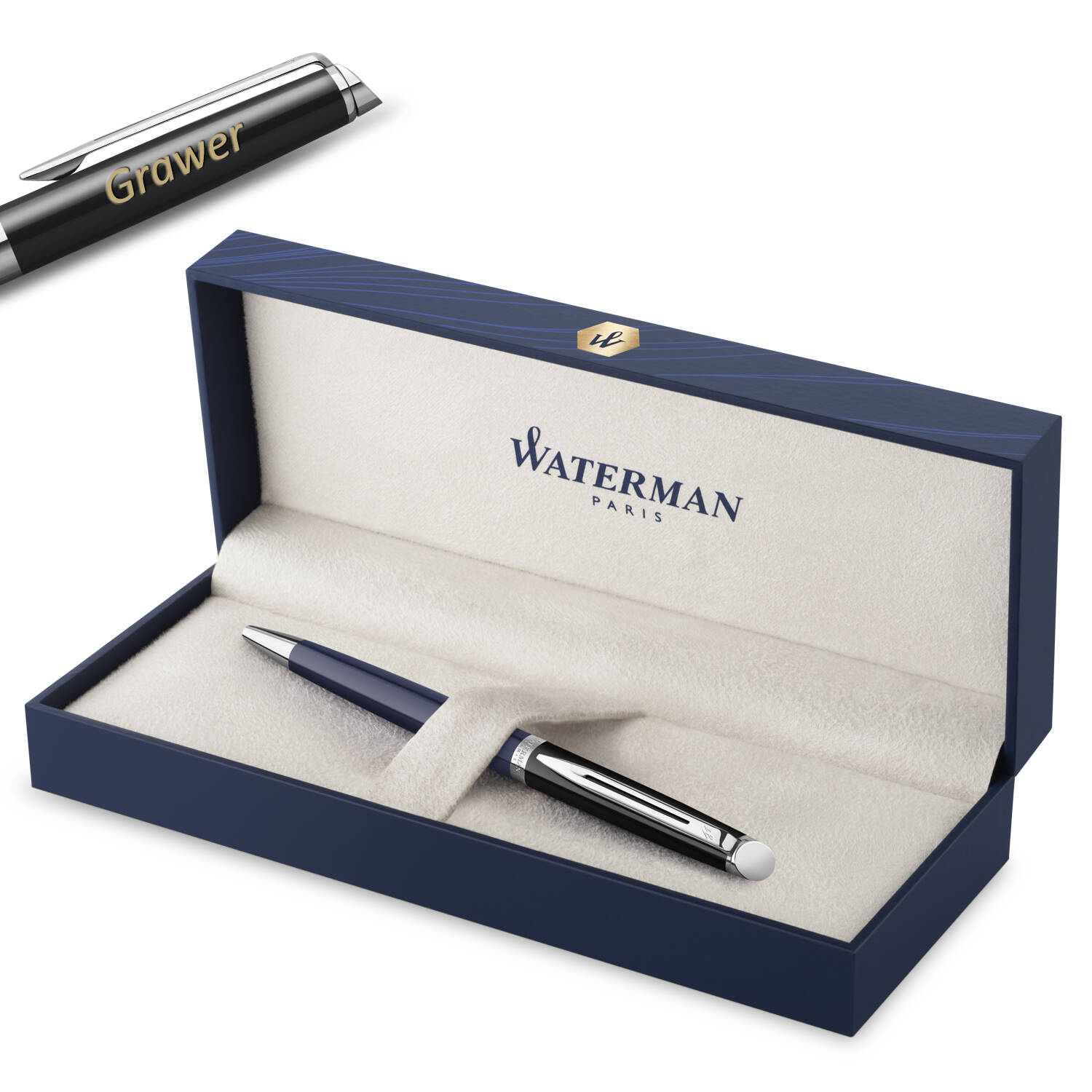 Waterman Hémisphère Black-Blue Tušinukas su graviravimu - 2202850