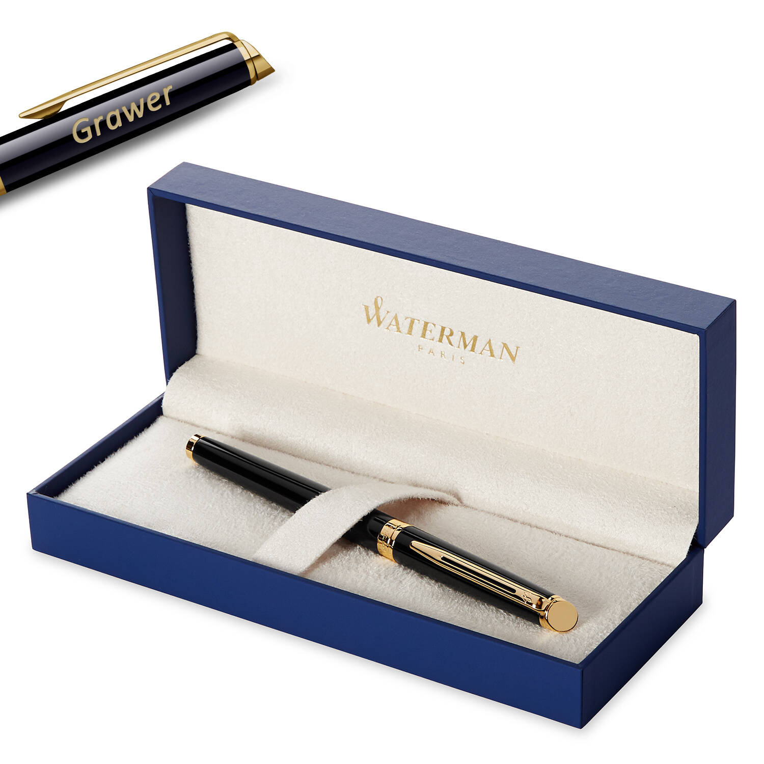 Waterman Hémisphère Black GT (M) Plunksnakotis su graviravimu