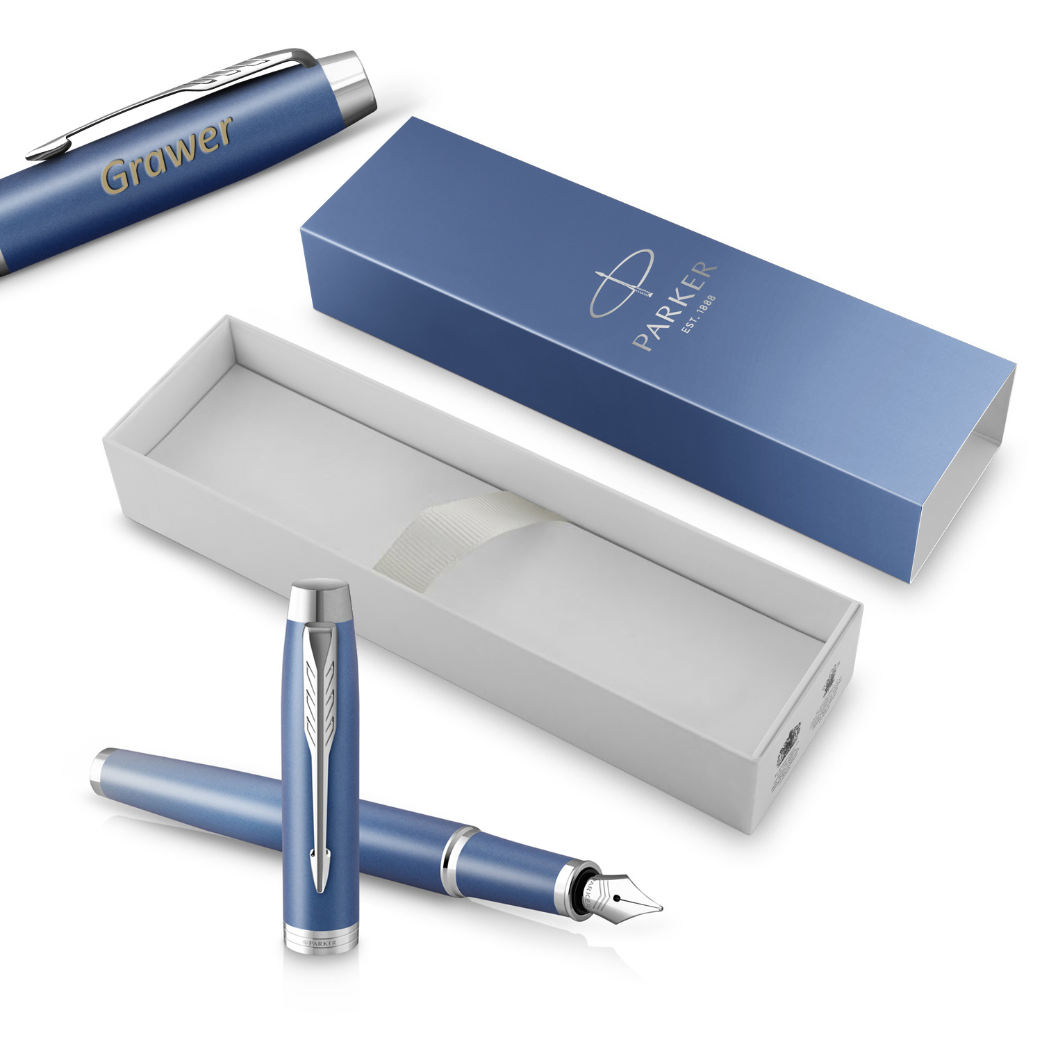 Parker IM Rituals Blue (F) plunksnakotis su graviravimu