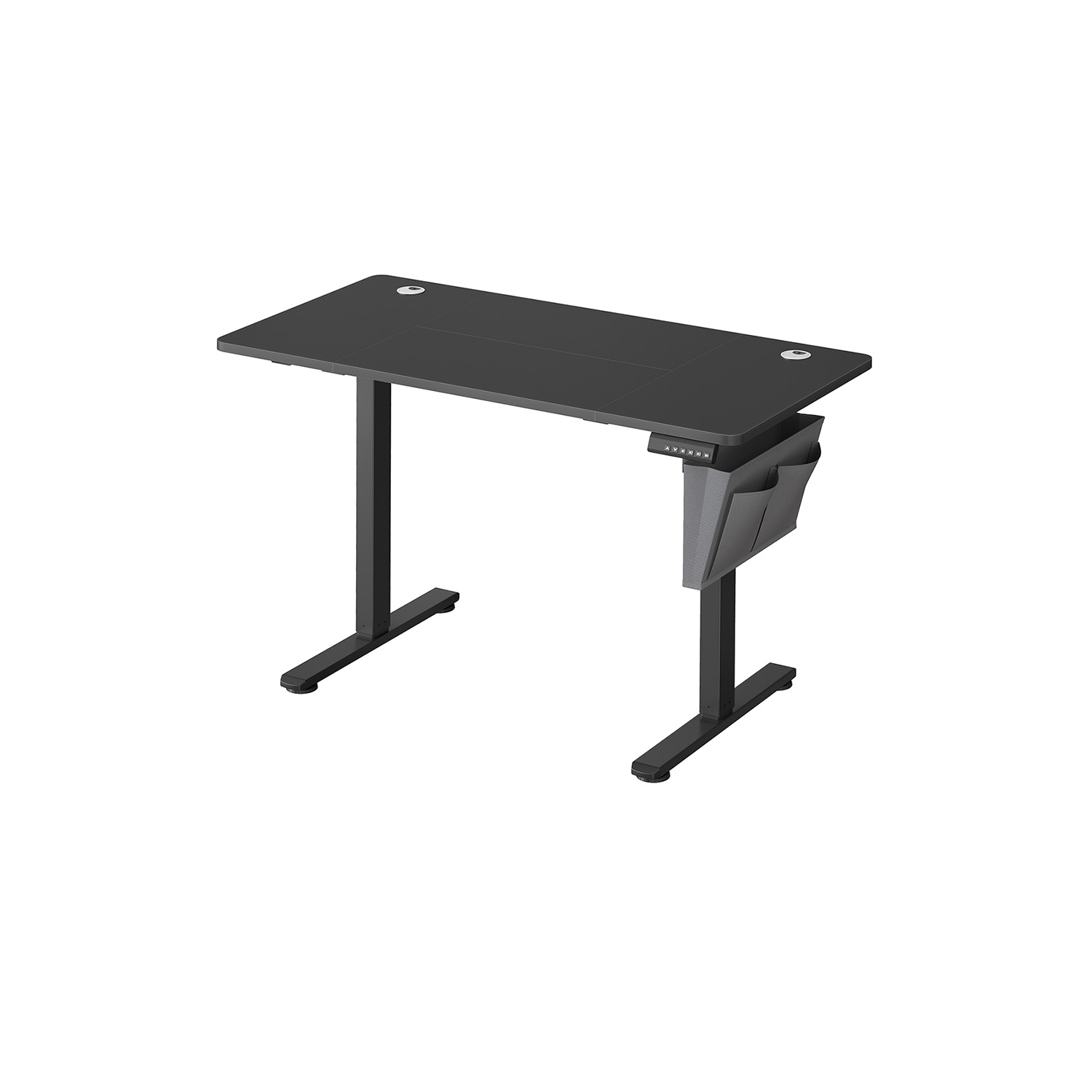 Elektrinis Reguliuojamo aukščio stalas | 60 x 120 x (72-120) cm | Juoda