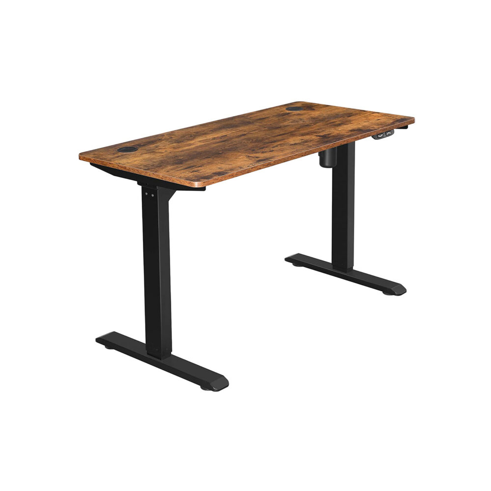 Reguliuojamo aukščio elektrinis stalas 60 x 120 cm | "Rustic" ruda