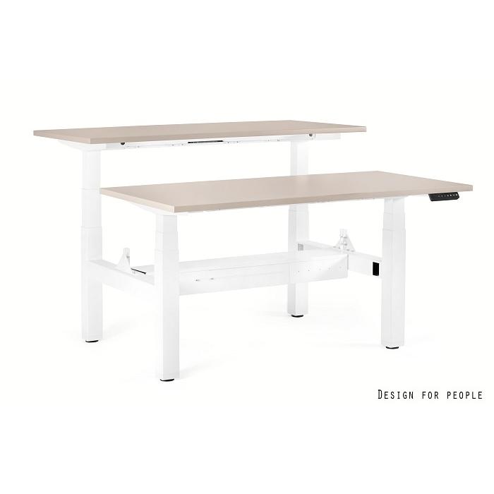 Elektrinis pakeliamas stalas biurui | FIGHTER DOUBLE DESK - FRAME AND TOP - 160X140 CM