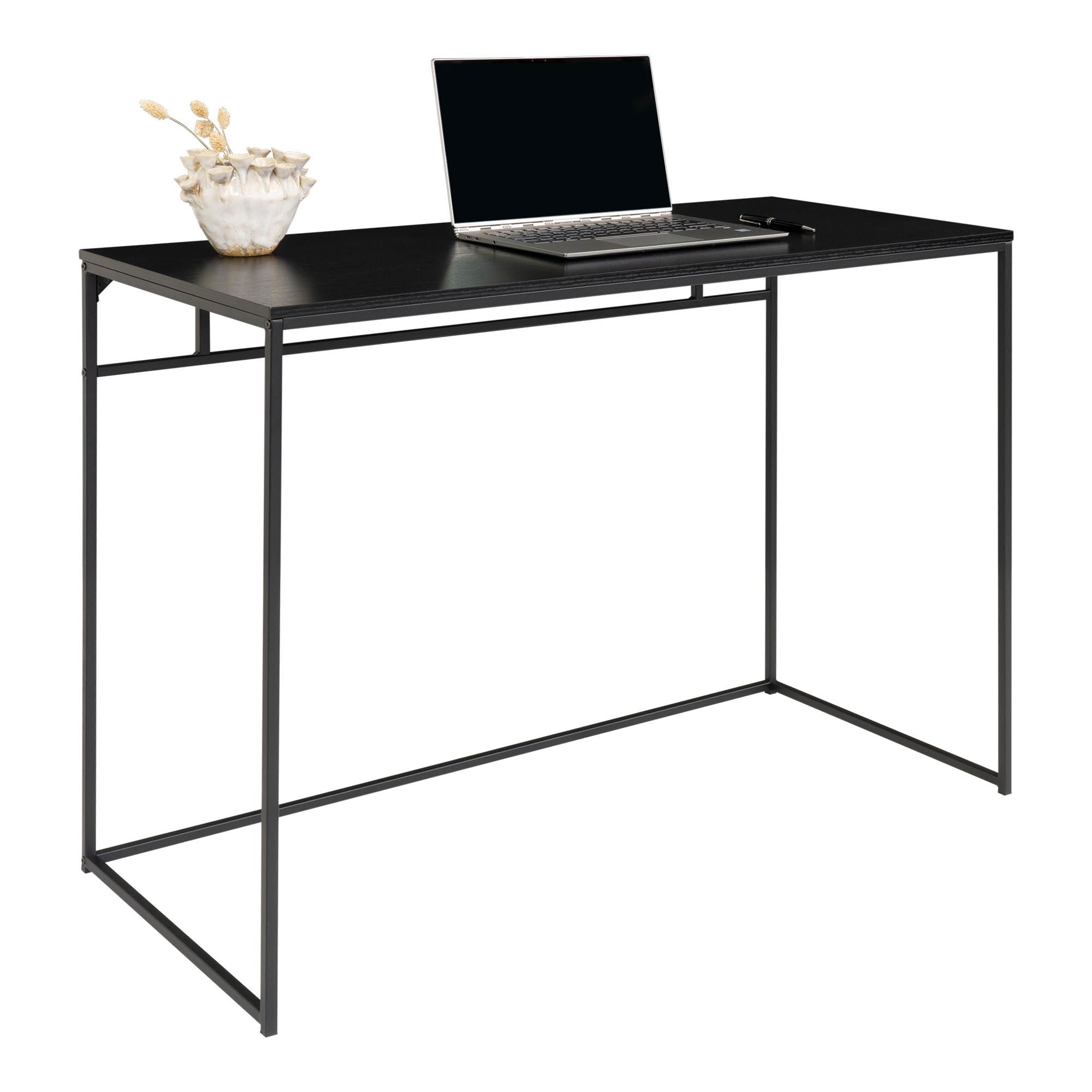 Skandinaviško stiliaus rašomasis stalas | 100 x 75 x 45 cm | Juoda