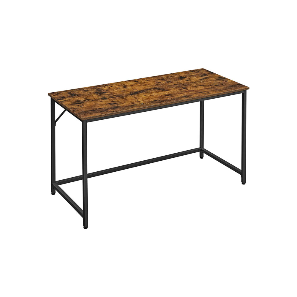 Industrinio stiliaus rašomasis stalas | 60 x 140 cm | Pilka