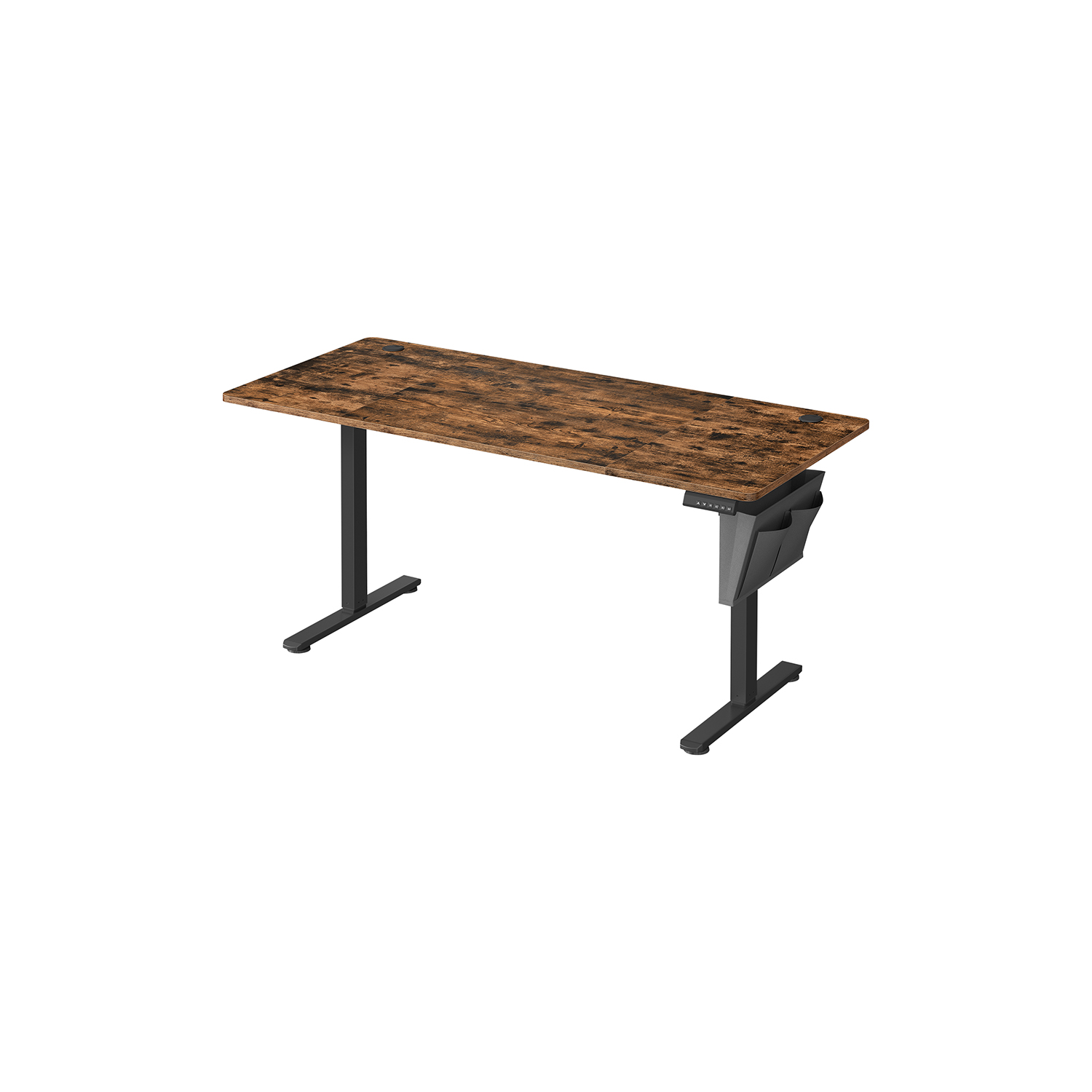 Reguliuojamo aukščio stalas elektrinis 70 x 160 x (72-120) cm | 60 x 160 | Juoda, Ruda