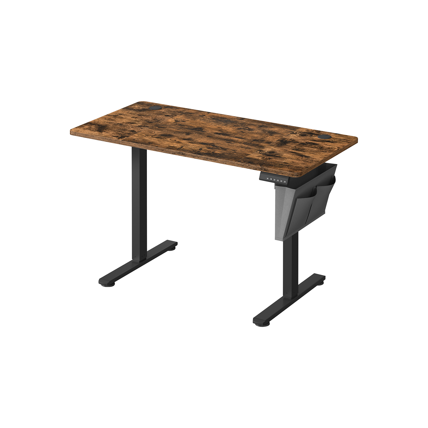 Elektrinis Reguliuojamo aukščio stalas | 60 x 120 x (72-120) cm | Juoda, Ruda