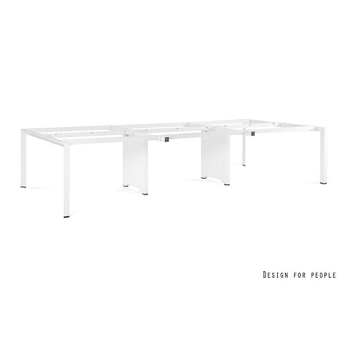 Biuro stalas | PASON - WORKSTATION 6 - WHITE - FRAME