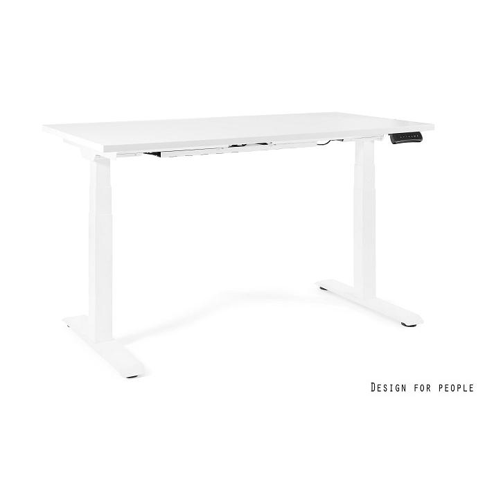 Elektrinis pakeliamas stalas biurui | GROW - WHITE - FRAME AND TOP - 140X70 CM