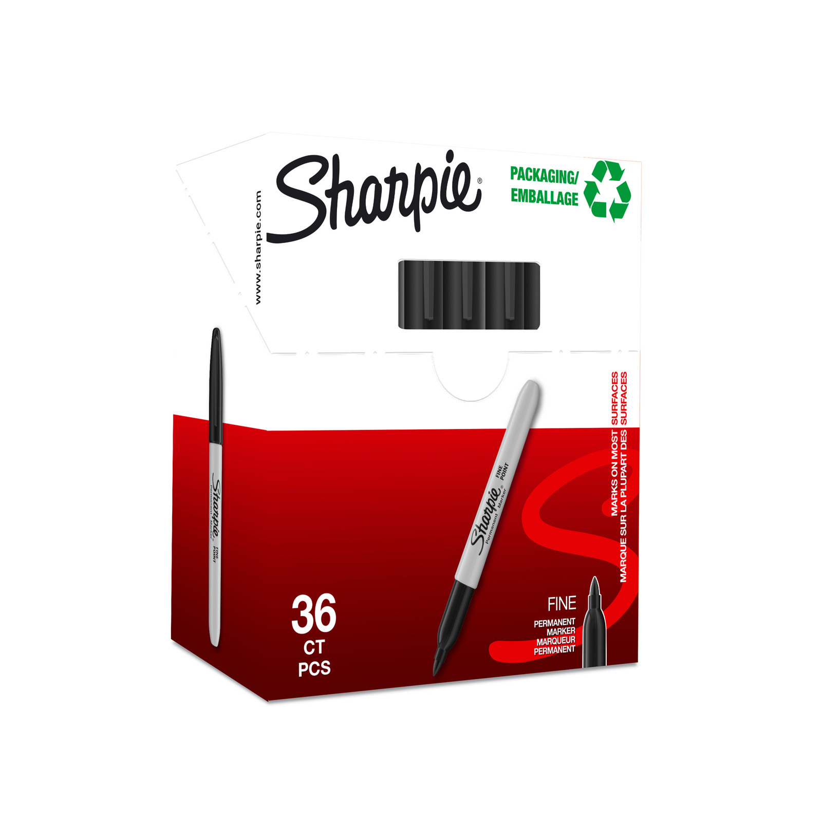 Sharpie smulkūs juodi žymekliai (36 vnt.) - 2025040