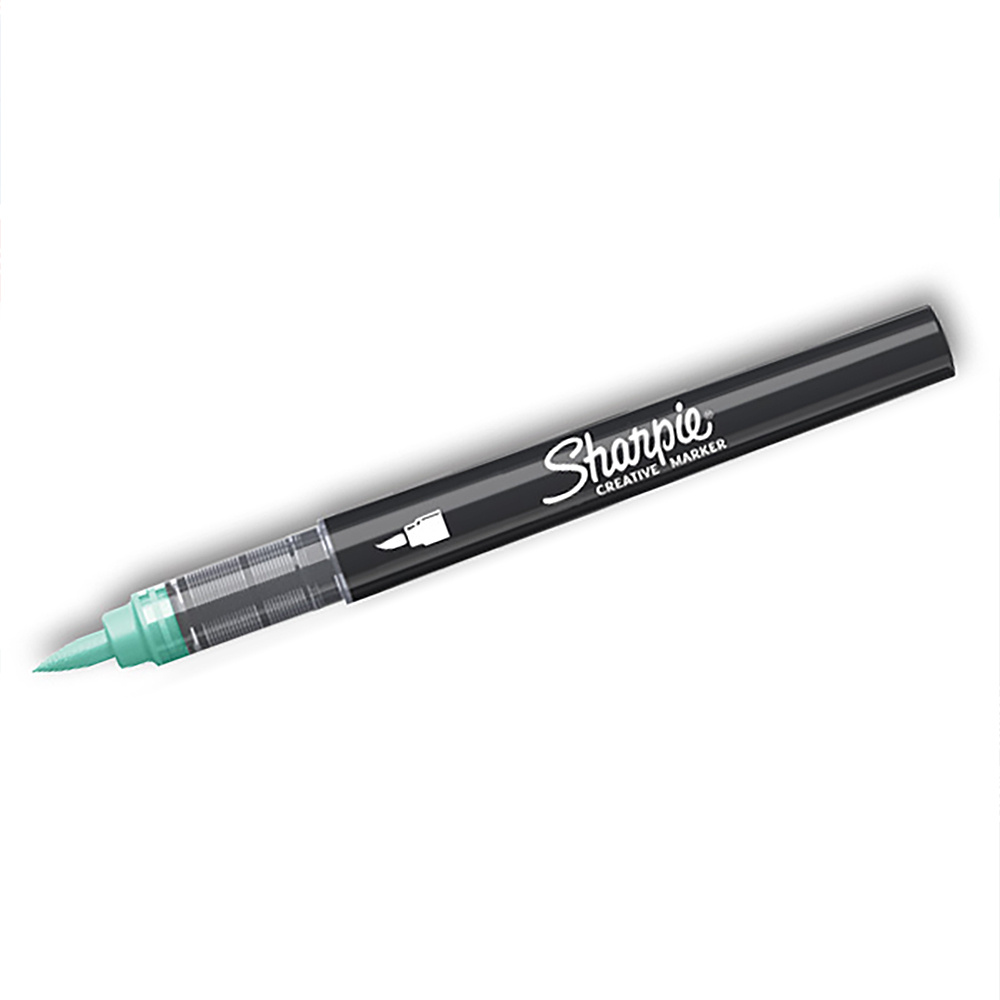 Akrilinis žymeklis Sharpie Lake Green (jūrinis) - teptuko galiukas, 1 vnt. - 2218117
