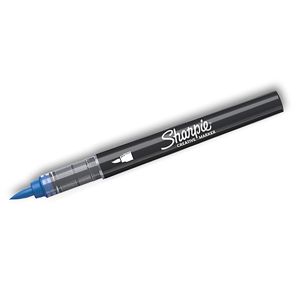 Akrilinis žymeklis Sharpie Parang (mėlynas) - teptuko galiukas, 1 vnt. - 2218125